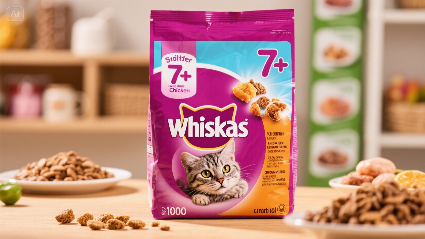 Whiskas Chicken Dry Cat Food (800g)