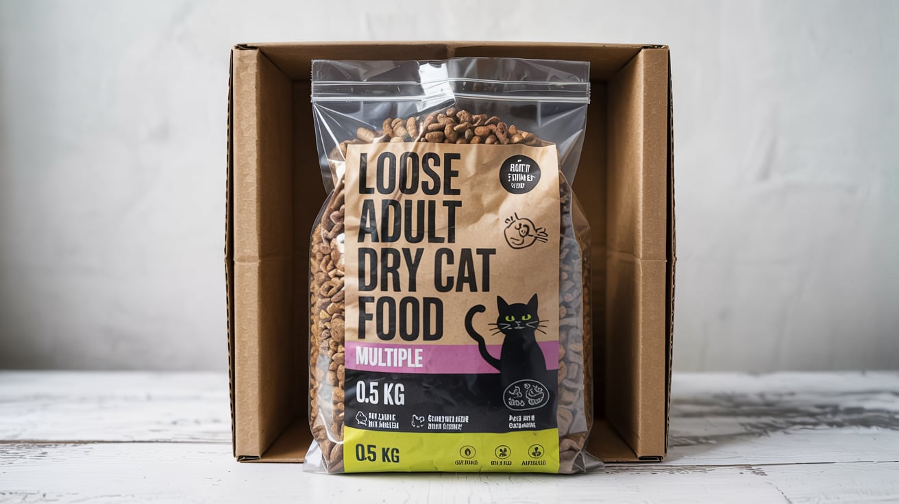 Loose Adult Dry Cat Food Multiple flavor 0.5